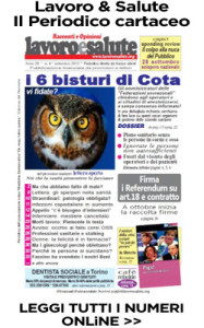Lavoro e Salute Ottobre2012 Copertina