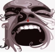 faccia rabbia