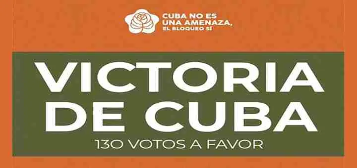Cuba ottiene una nuova vittoria nel voto all’ONU contro il Bloqueo